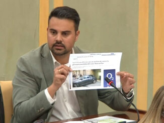 Hernández durante la comisión