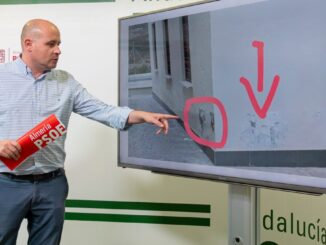 Martínez señala los desperfectos en las instalaciones