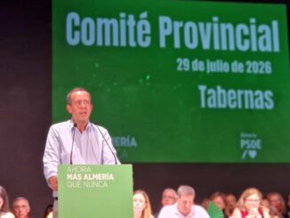 Martín durante su intervención en el Comité Provincial