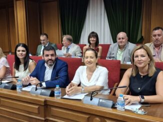 Grupo Socialista durante el Pleno