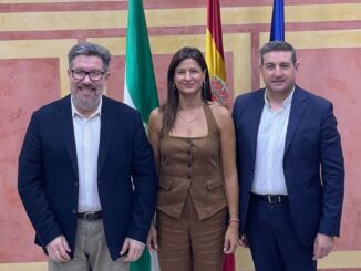 Los parlamentarios andaluces del PSOE Sánchez Haro, Herrera y Ayala