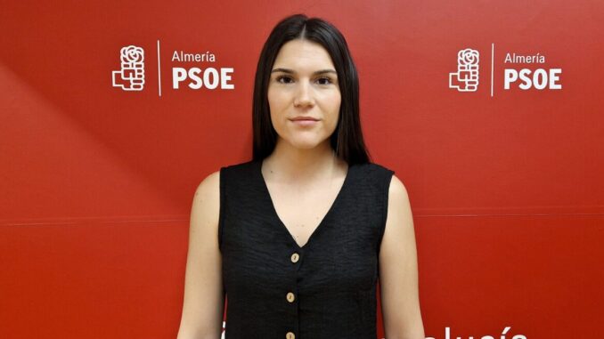 Victoria Cruz, secretaria de Nuevos Derechos, Juventud e Infancia de la Ejecutiva Provincial del PSOE de Almería