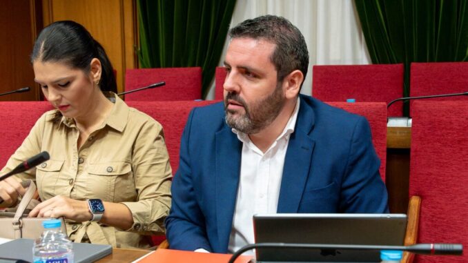 del Real durante el pleno de Diputación