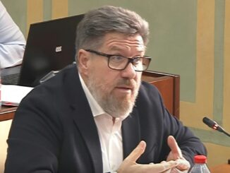 Rodrigo Sánchez, durante la comisión de sostenibilidad y medio ambiente